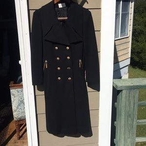 Vtg military style wool coat dress